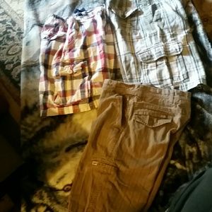 3 PAIR OF BOYS CARGO SHORTS